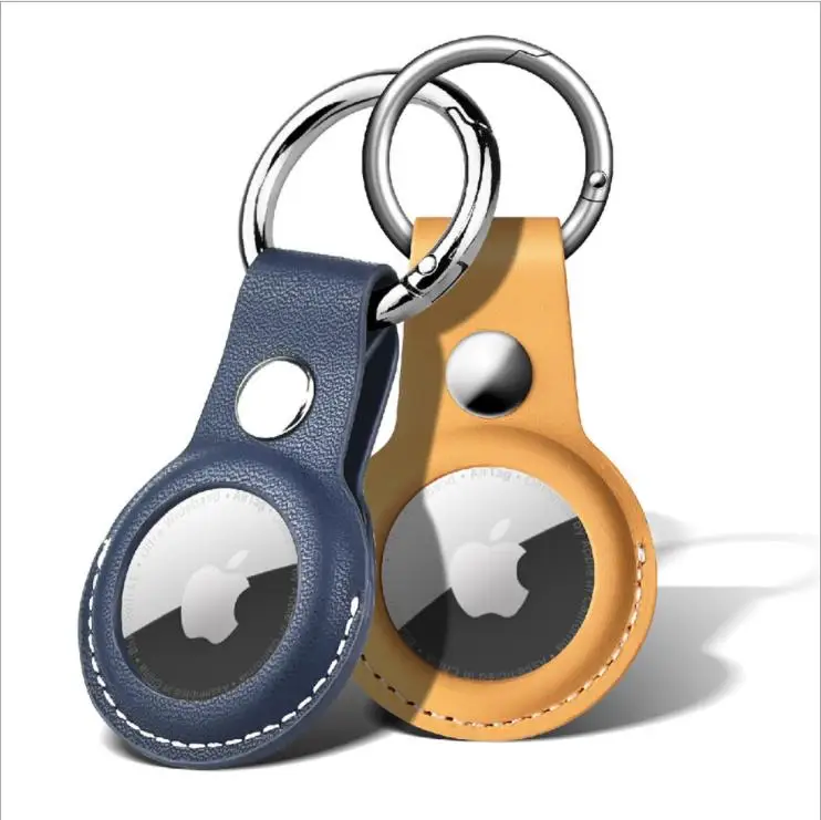 

Wholesale Custom Airtag Cases Keychain Protective Leather Case TPU Cover for Apple Airtag Case Cover Key Ring Holder