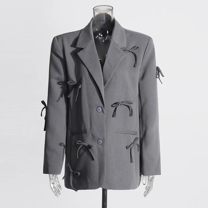 Boutique Wholesale 2026 Autumn New Fashion Commuting Leisure Bow Design Elegant Women's Suit