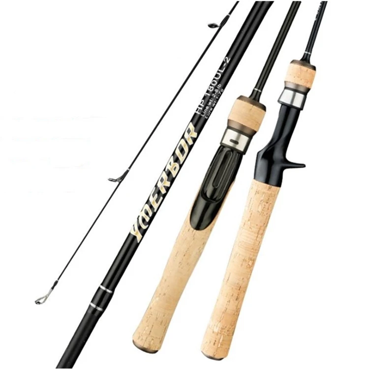 

SNEDA 2 Sections So Soft Fishing Pole Carbon Spinning Casting Rod With High Strength Reel Seat Solid rod Tip 1.68M 1.8M 1.98M