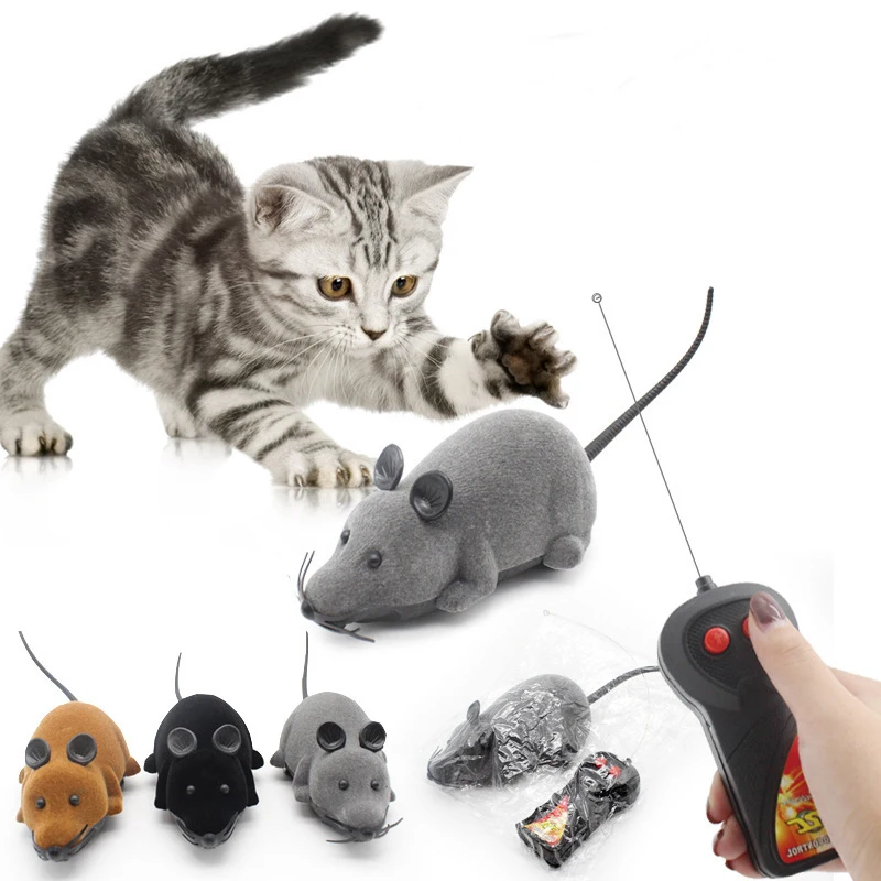 

Hot Amazon Electronic Interactive Motorised Tease Pet Cat Toy Mouse for Cats, Picture showed