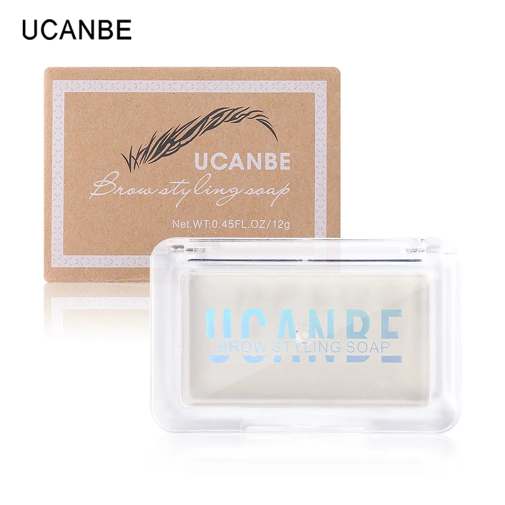 

UCANBE shaping eyebrow cream wild eyebrow shaping soap colorless transparent natural eyebrow pencil, Black