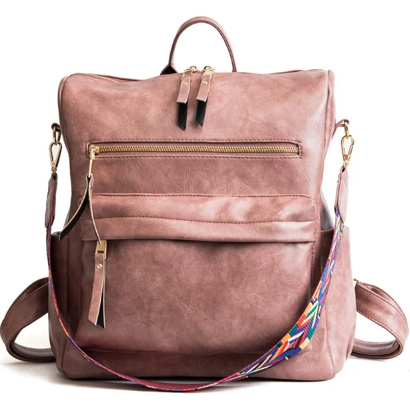 

Wholesale Fashion Portable Vintage Backpack Women Backpack, Black,grey,brown,pink
