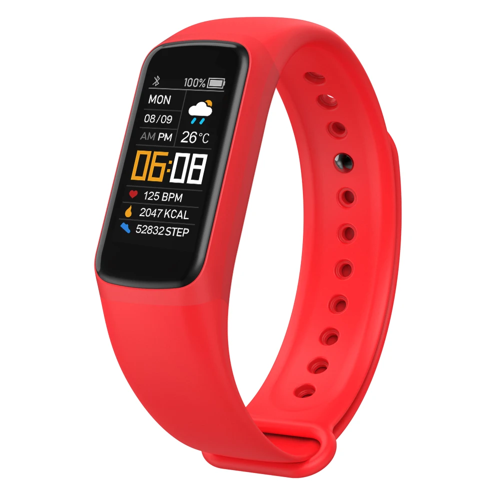 

Online smart watch smart bracelet real-time heart rate + blood pressure detection wristband sleep reminder smart watch