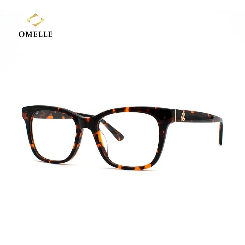 

OMELLE New Frames Metal Logo High Quality Acetate Eyeglasses In China
