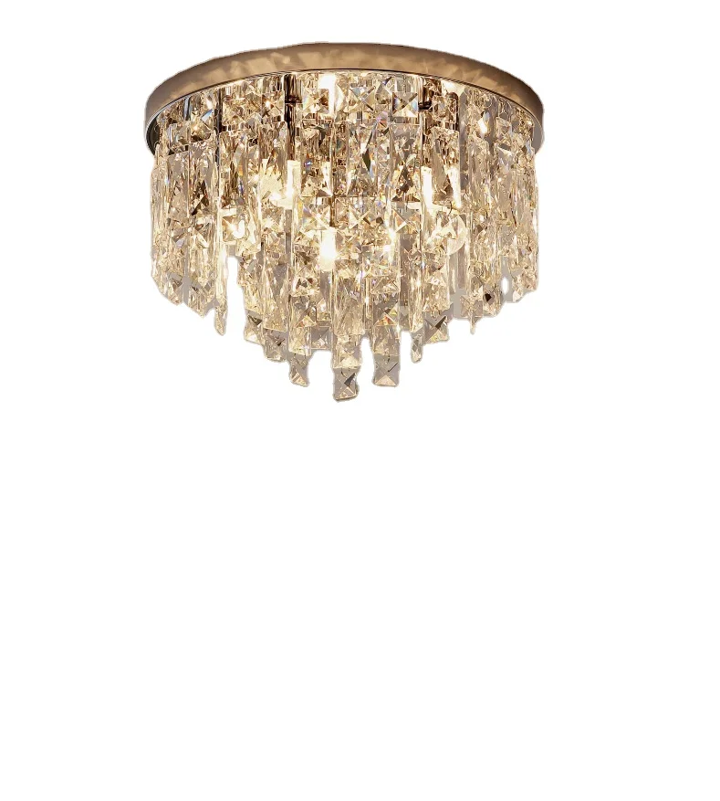 40cm ceiling chandelier lights small size with quality crystal in polished chrome