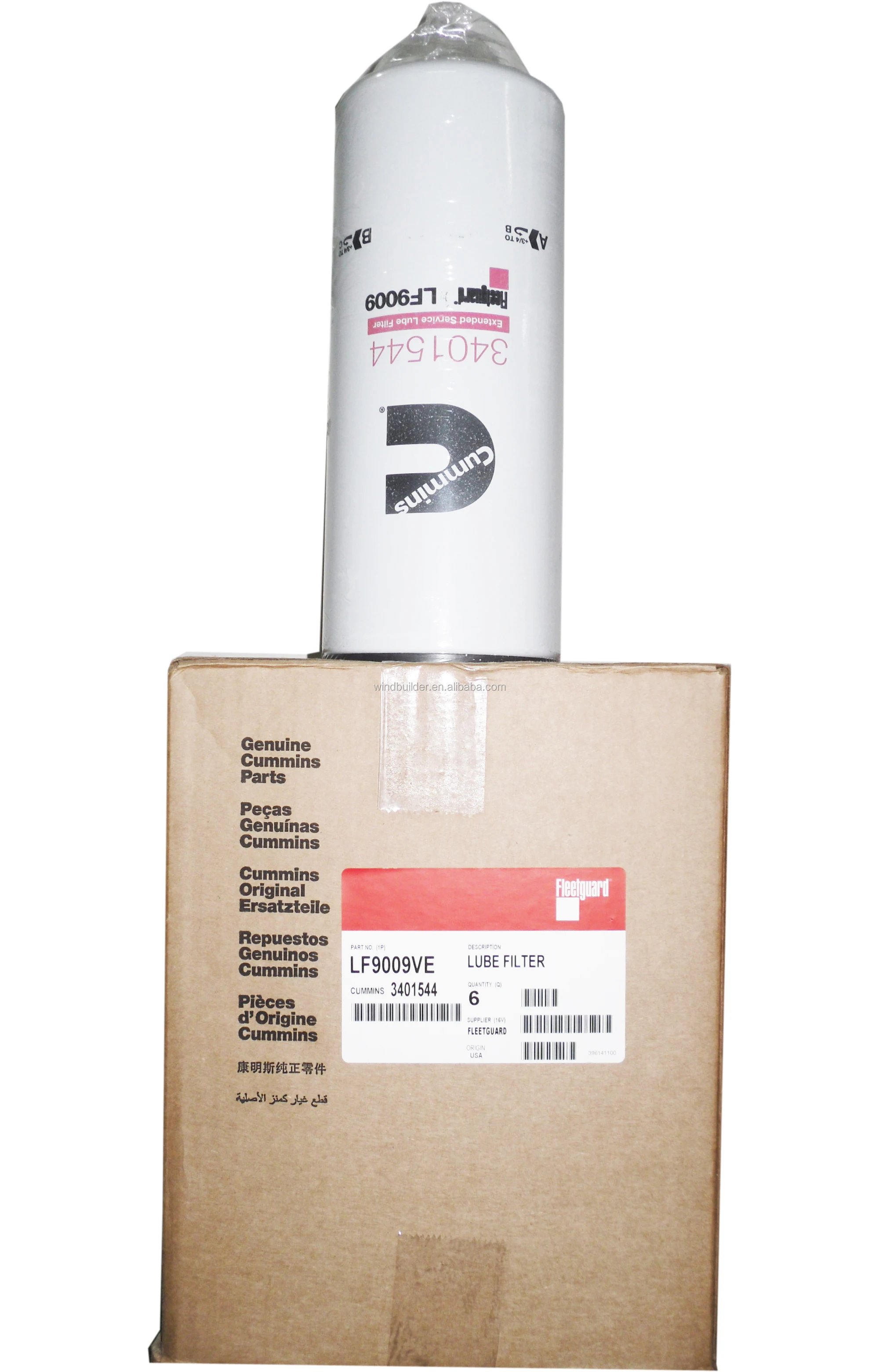CUMMINS QSL9 Fleetguard Oil Filter LF9009 Cummins 3401544 Fleetguard