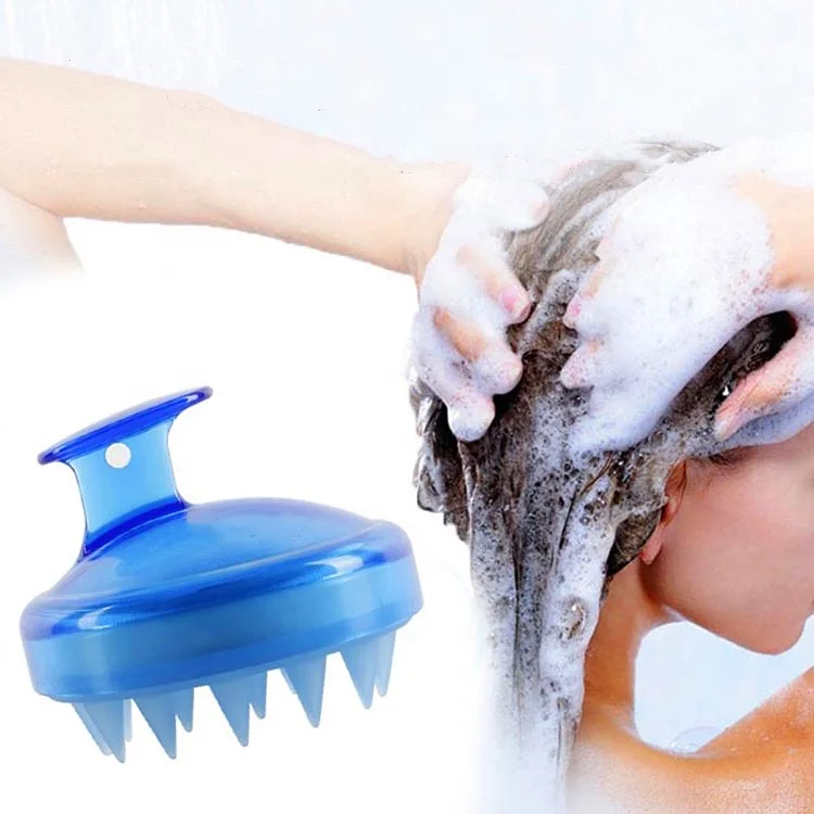 

Factory Direct Sale Hair Scalp Massager,Soft Silicone Comb Massage Wet Dry for Men Women Kids Pet, Red,green,blue,purple