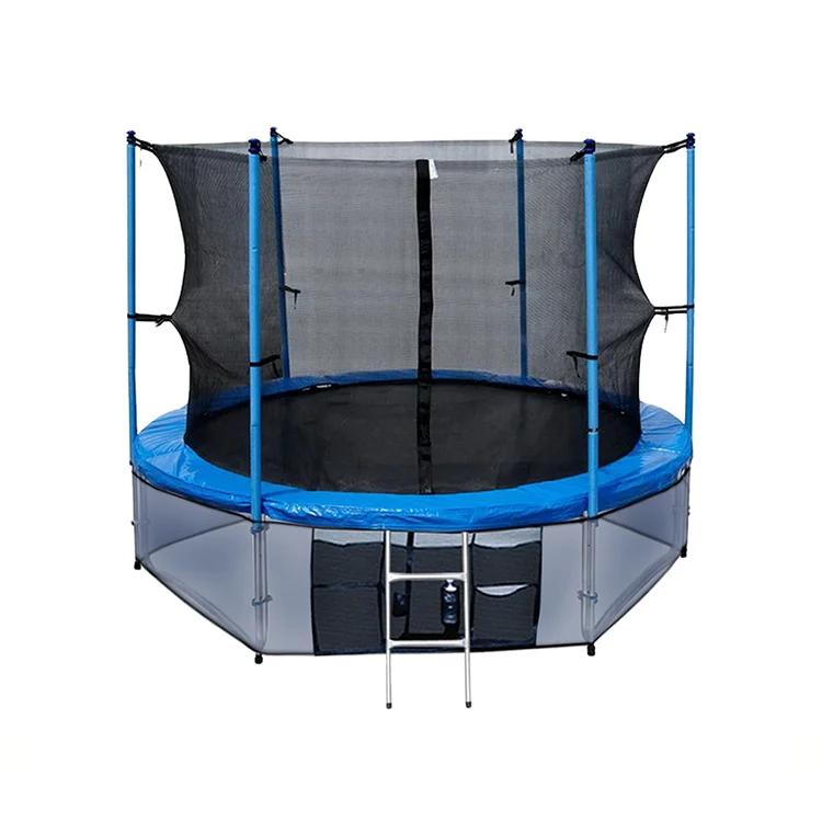 

Sundow 12Ft Gymnastic Equipment Bungee Outdoor Round Trampoline Parks With Net, Customized color