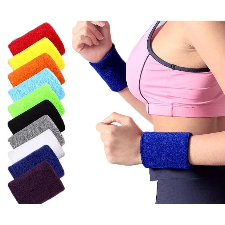 

Wholesale custom sports fitness wrist sleeve sweat-absorbing protection elastic protective wristbracer