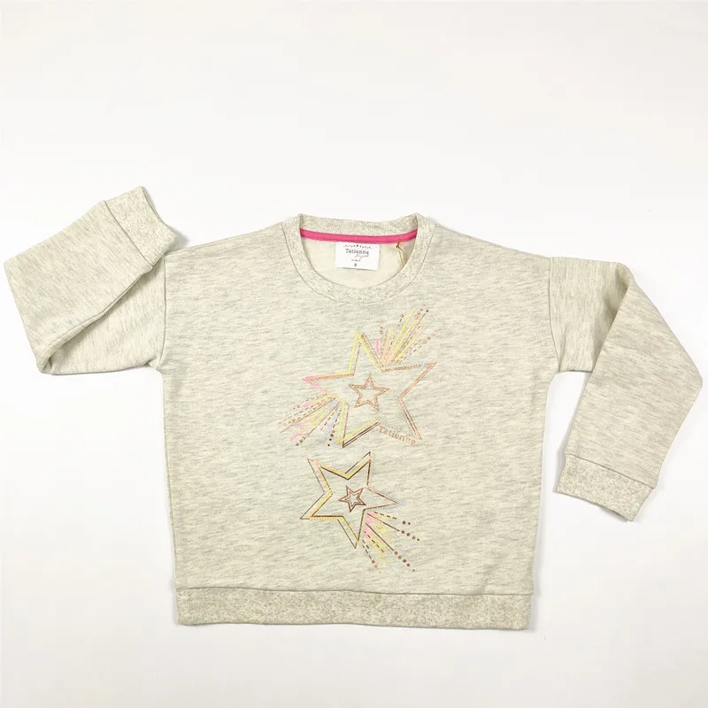 

Kids Spring pullover long sleeves with shiny pattern kids T-Shirt For children pullover girls children t-shirts, Customized