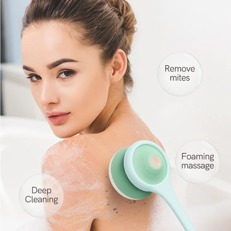 

Waterproof Deep Cleansing Body Bath Brush Electric Bathroom Cleaning Brush