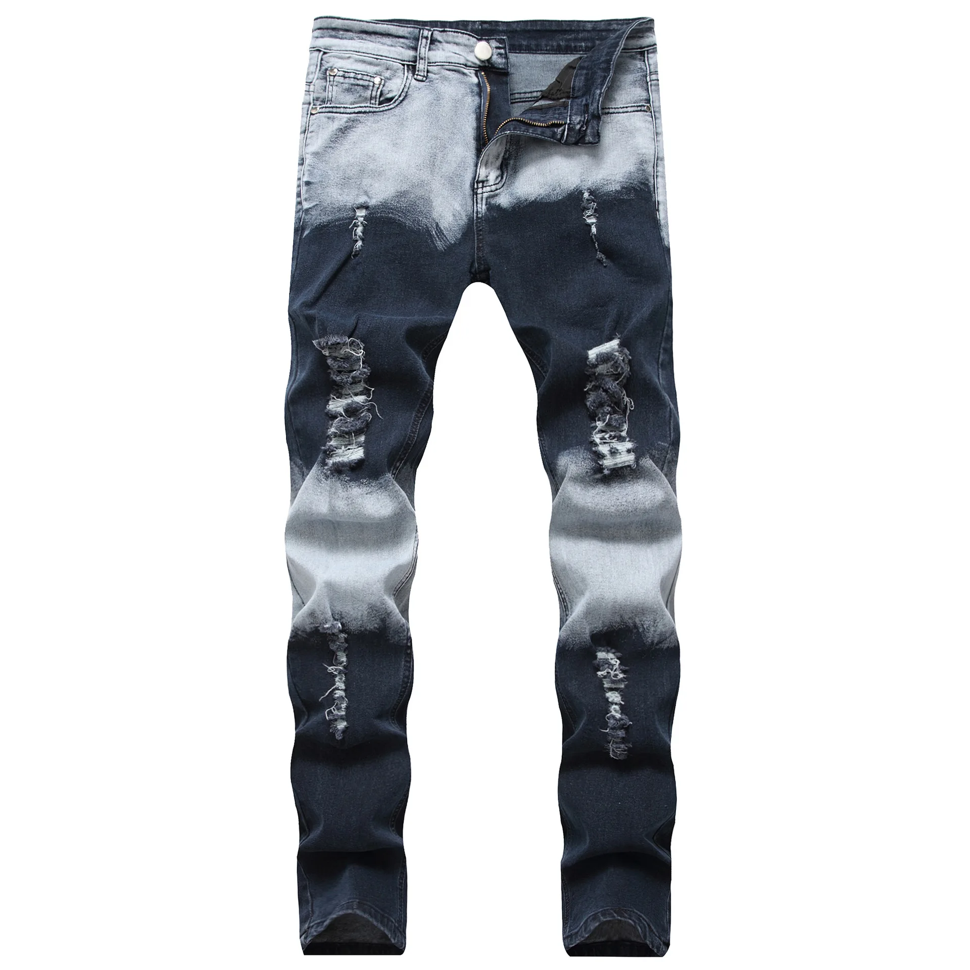 Pantalon Cintura Alta Denim Fabric Material Mens Distressed Jeans - Buy ...