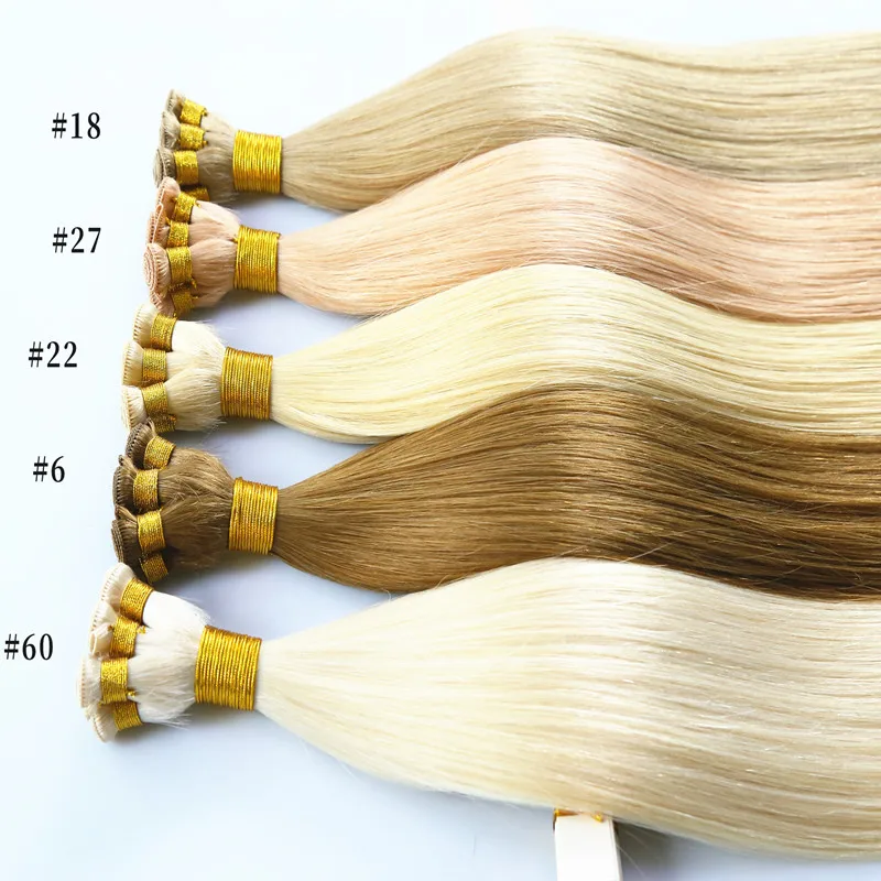 

New Arrival Popular In Usa 100% Virgin Cuticle aligned Last 3 Years Russian Hair Double Drawn Handtied Weft human hair extension