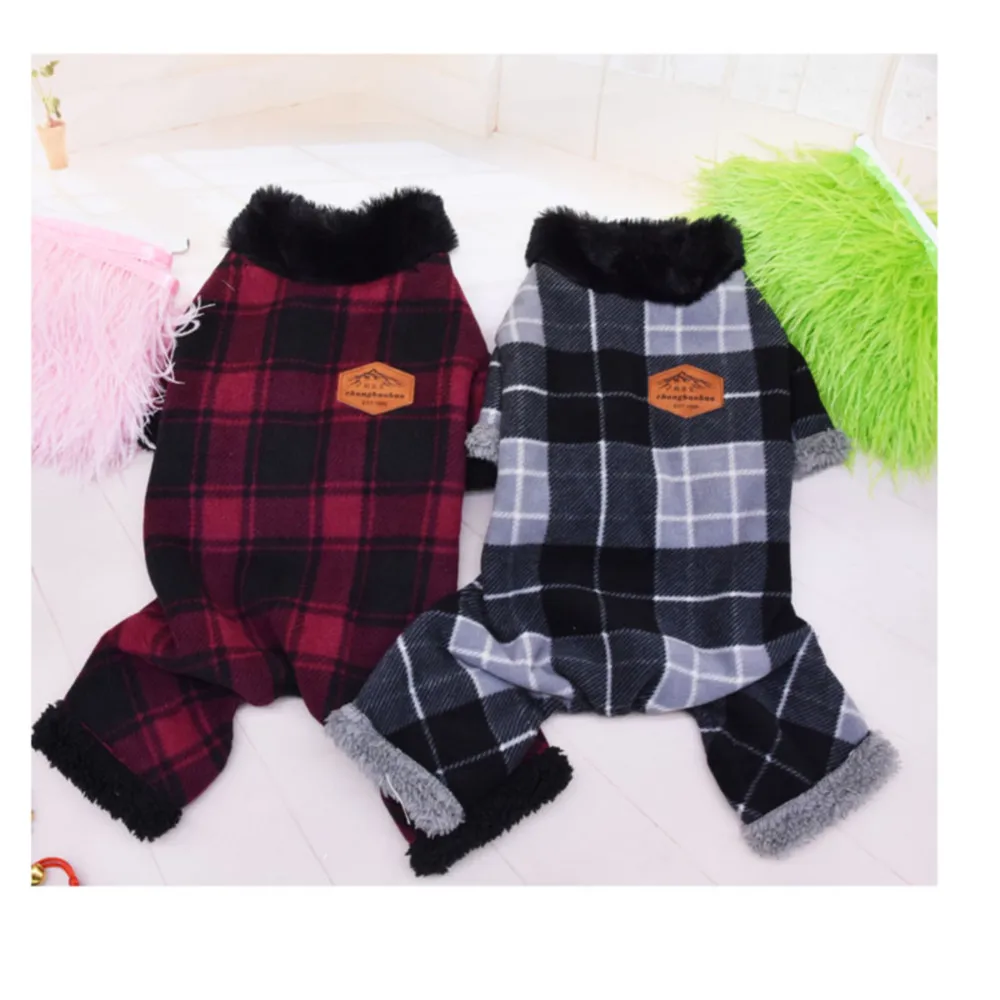 

Winter and autumn luxury classic plaid shirt matching dog and owner clothes parent-child dog shirt