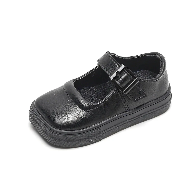 

sh12477a Factory wholesale cheap shoes online black color kids shoes 2022