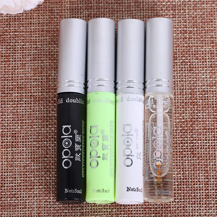 

Quick Dry Long-lasting Beauty Makeup Adhesive Double Eyelid False Eyelash Extension Eyelash Glue, Transparent/green/white/black
