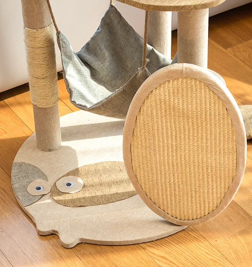 

Factory Wholesale Cat Climbing Tower Jump Platform Sisal Tree for Scratching and Resting