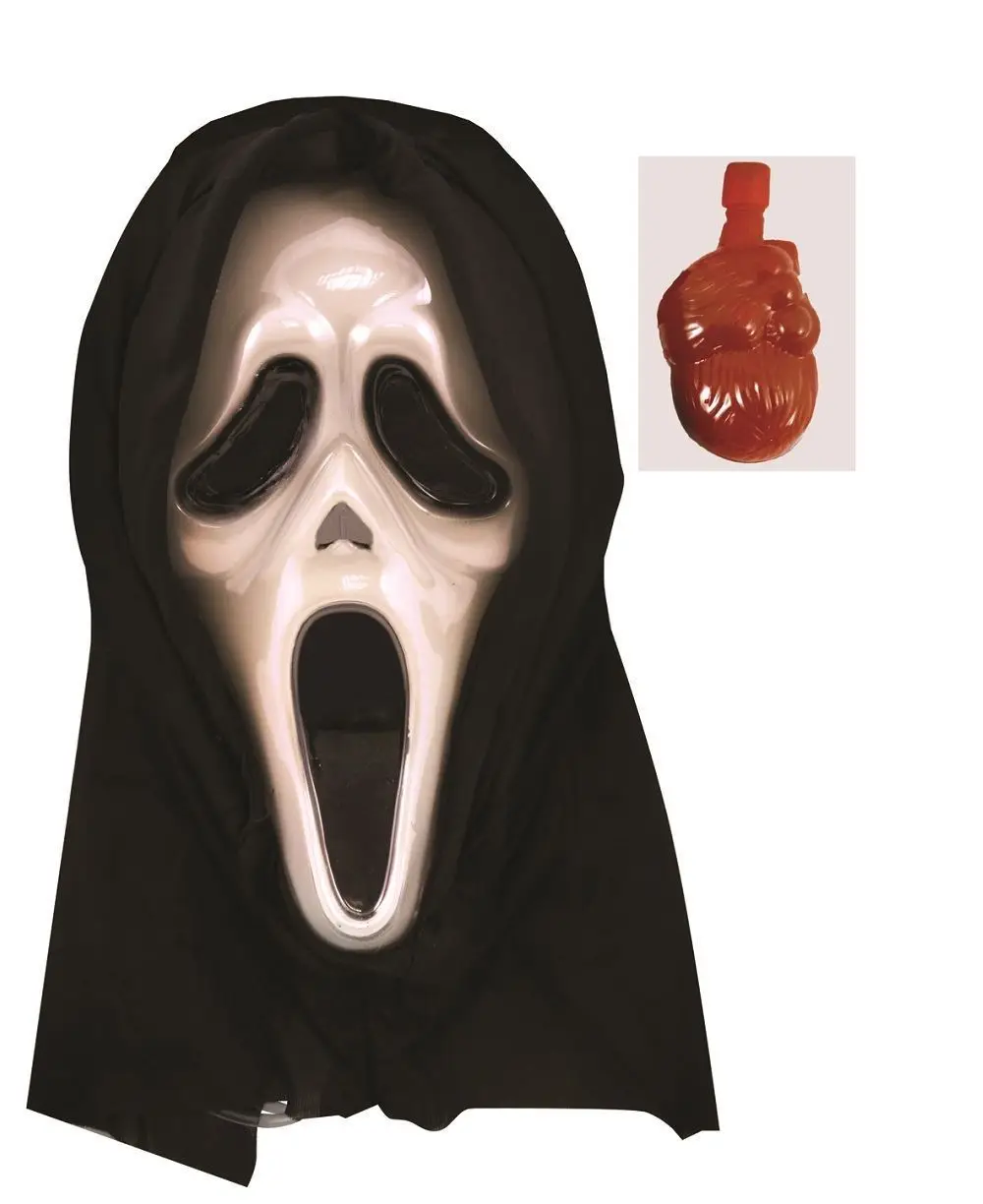 halloween adult bleeding scream ghost mask blood p