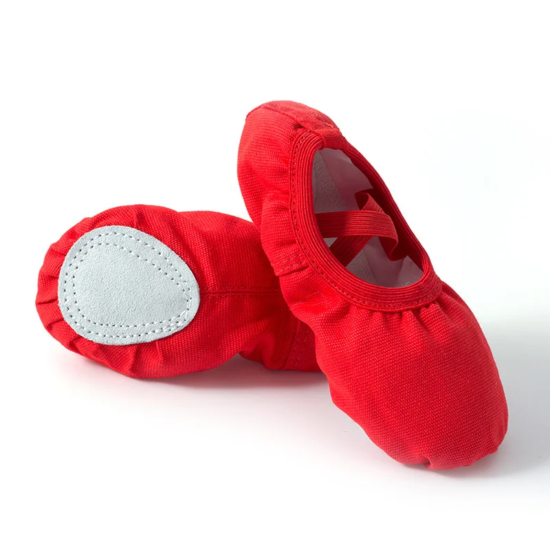 

Professional Fashion Pink Canvas Flats Soft Shoes Elastic Band Shoes Best Ballet Shoes Fitness Walking for Girls Kids