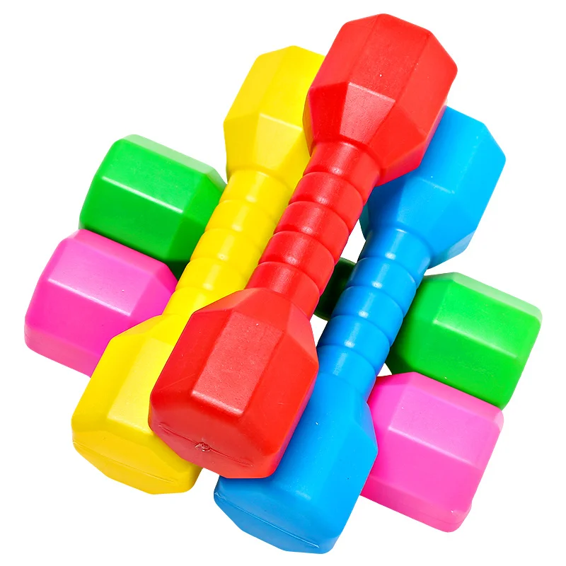 

2 PCS Children Dumbell Plastic Fitness Equipment Kids Training Performance Outdoor Dancing Tool Workout Exercise Colorful Toy