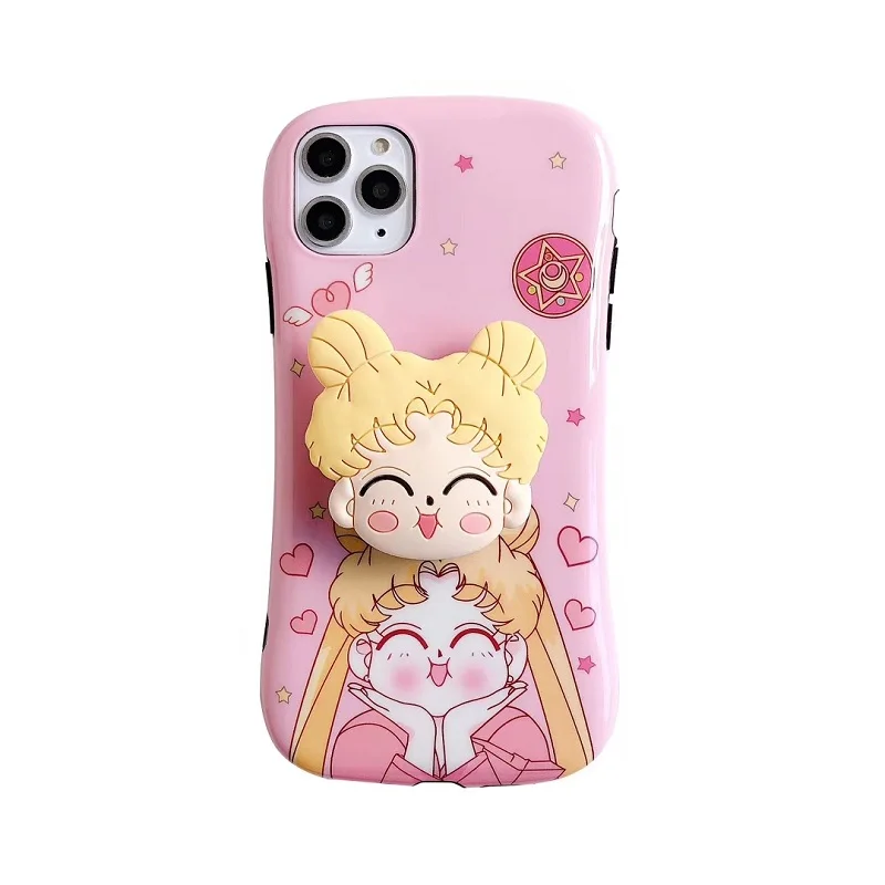 

Sailor Moon brace waist Airbag drop prevention IMD Silicone Soft Phone Case Cover For iphone 11 pro max