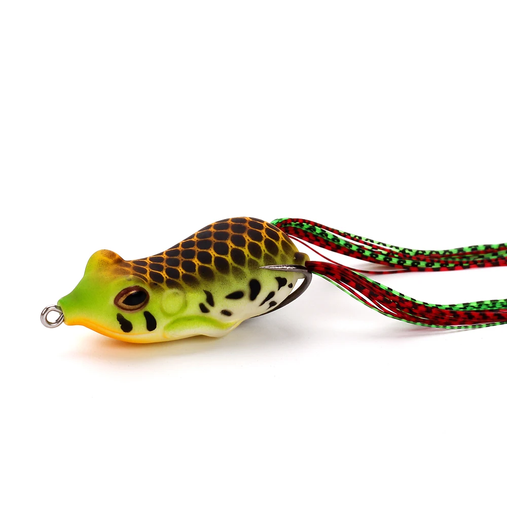 

China Hot Sale High Quality Fishing Soft Lure Frog Hollow Body Top-water Black Bass Plastic Bait In Stock Wobbler Jump Frog