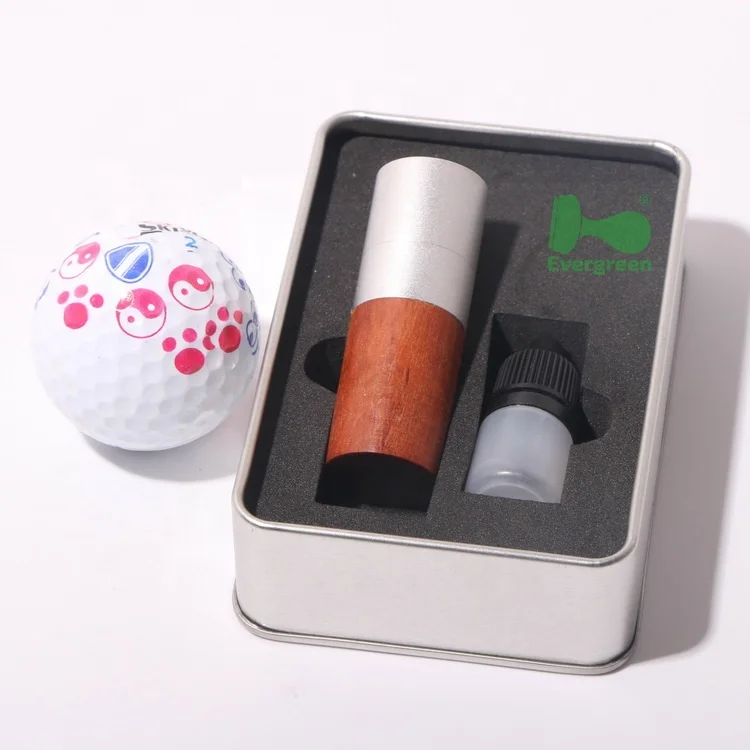 

Fast Drying indelible ink rosewood Golf Ball Stamper personalized golf ball logos