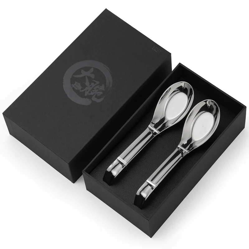 
Mirror Polish Metal Stainless Steel Flat Bottom Big Soup Spoon 