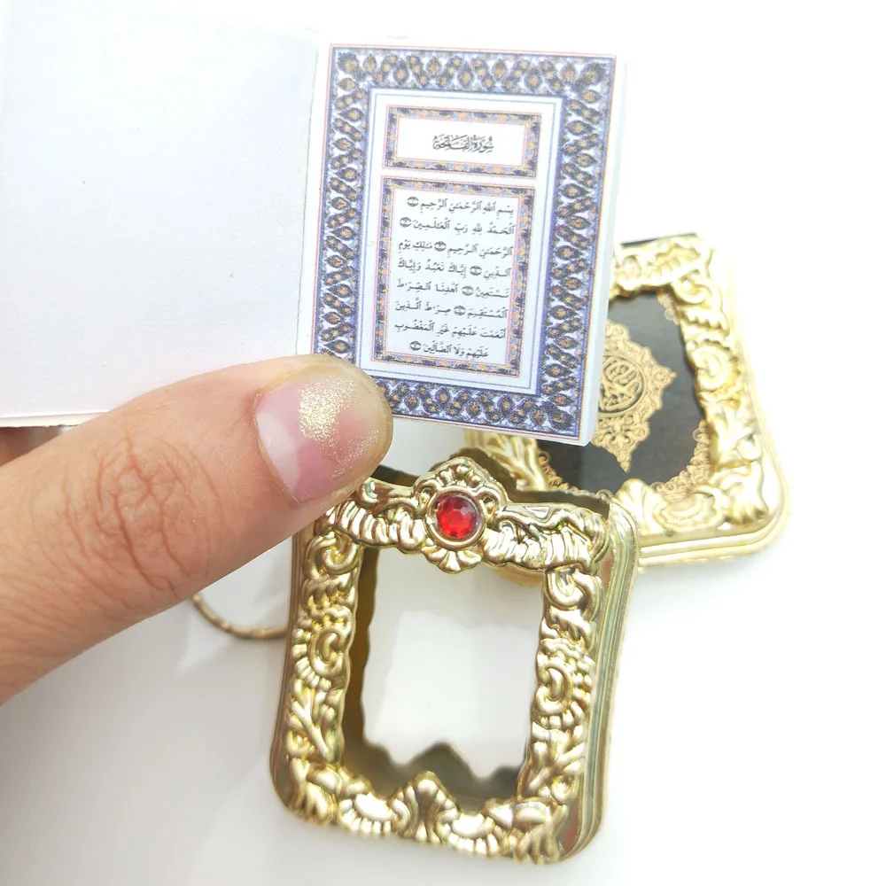 

2021 New Keychain Islam Quran Small Pendant Religious Jewelry Mini Koran keychain Pendant