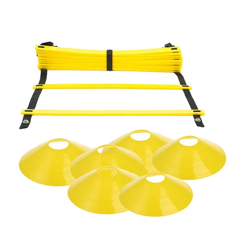 

Training Fitness Equipment Set Adjustable Soccer Sport Agility Ladder, Yellow