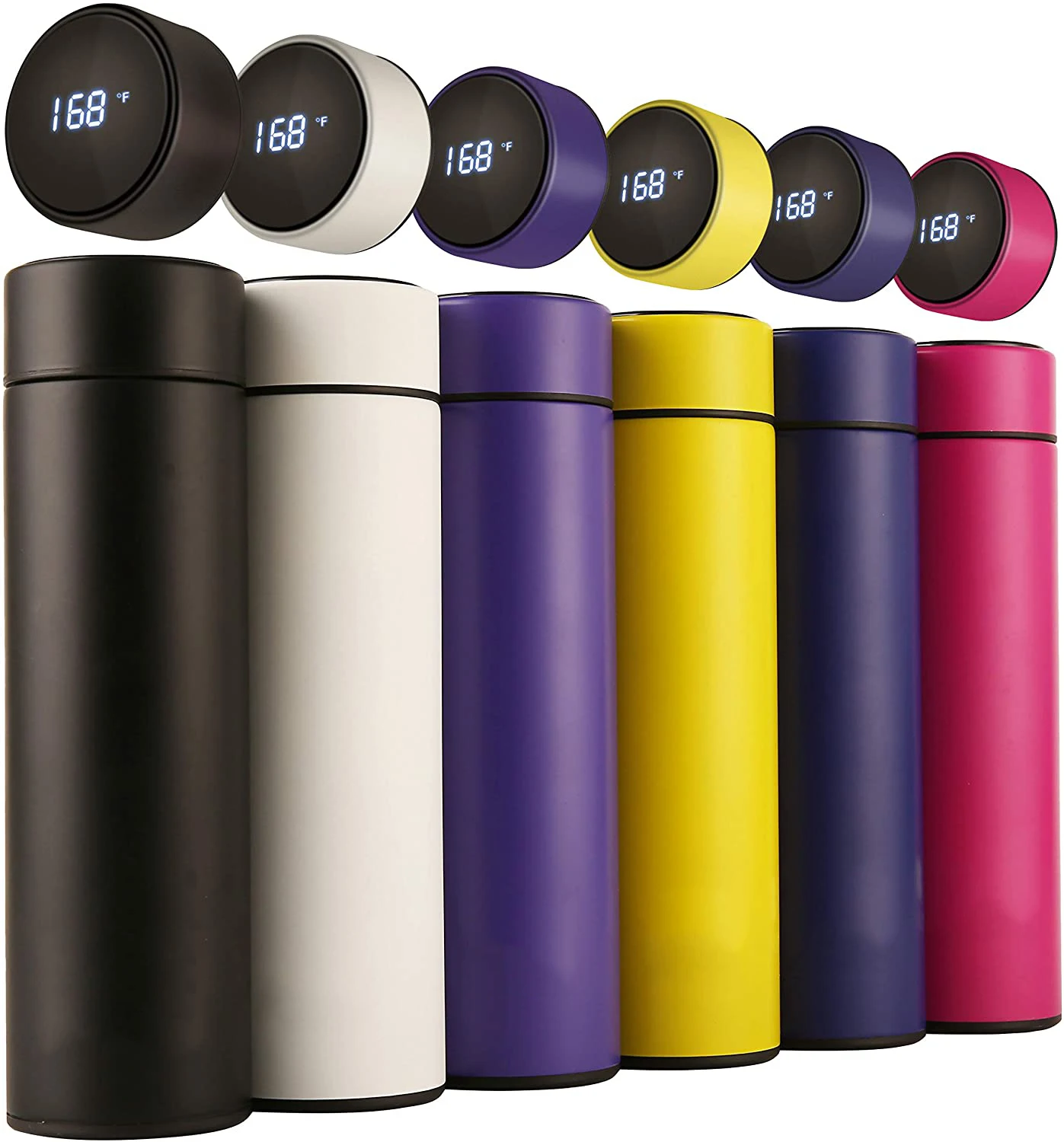 

Double Wall Vacuum Insulated Smart Stainless Steel Temperature Display Metal Water Bottle, Can be customized