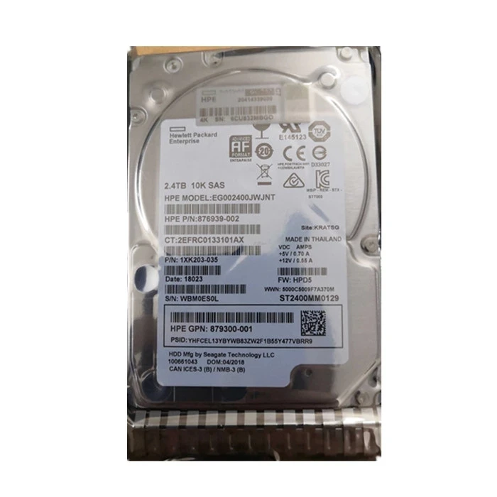 

G9 G10 server hard drive 879300-001 2.4TB 10k 2.5in 12G HDD HPE 2.4T