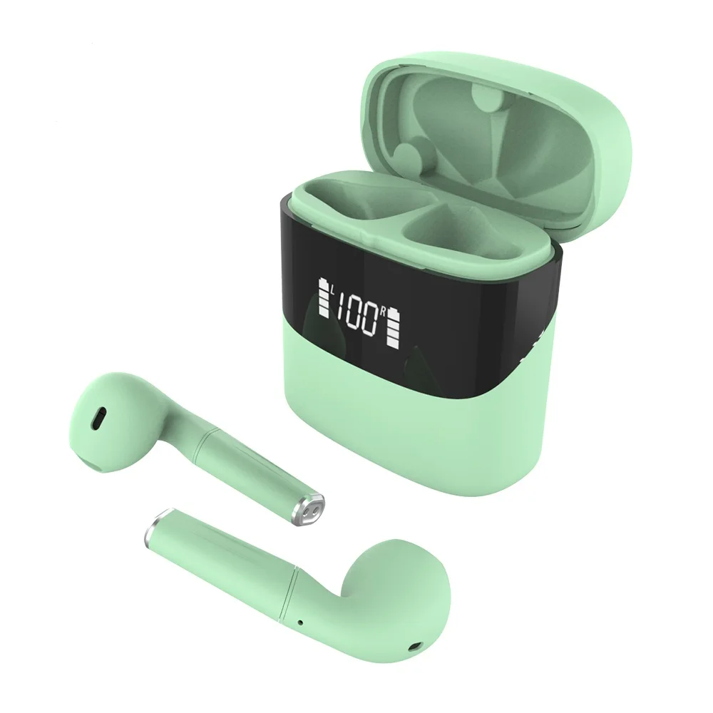 

Wireless earbuds 5.0 Sports Stereo headphones P23 tws Wireless Charging In-Ear earphone with LCD Charging Display, Vaious
