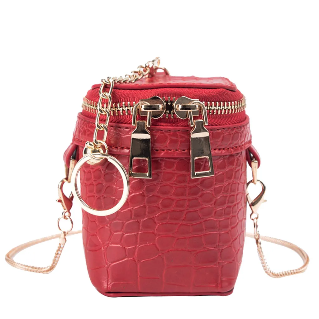 

2020 Fashion Small Cute Chain Shoulder Bag Bucket Handbag Women Leather Ladies Super Mini Bags