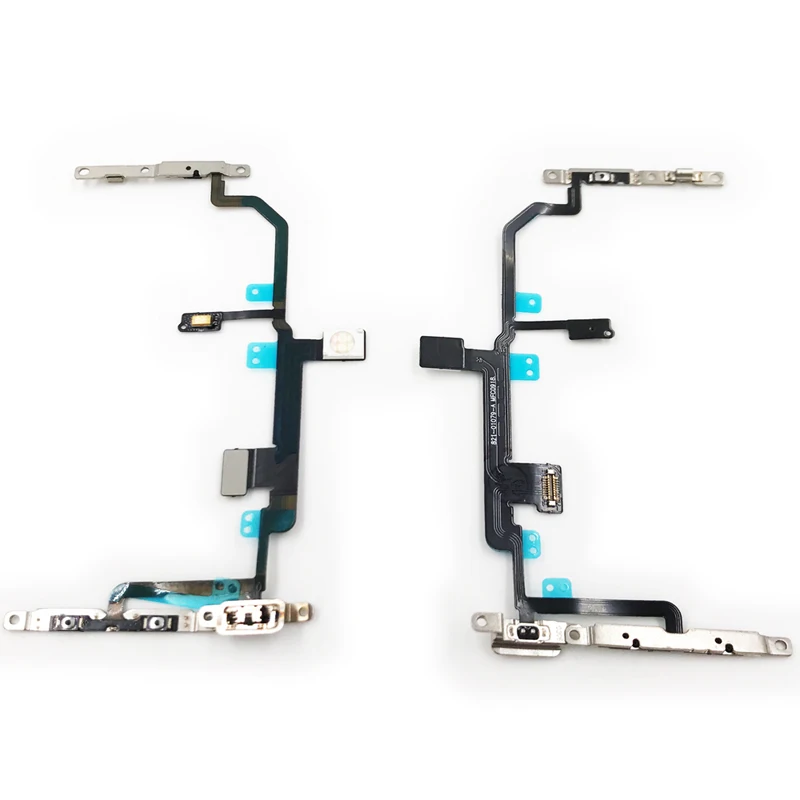 

Original Power Flex For iPhone 8 Plus Mute Volume Button Switch Key Power Flex Cable With Metal Replacement Parts