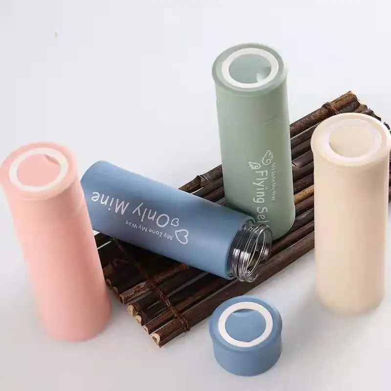 

hot selling double plasic glass bottle