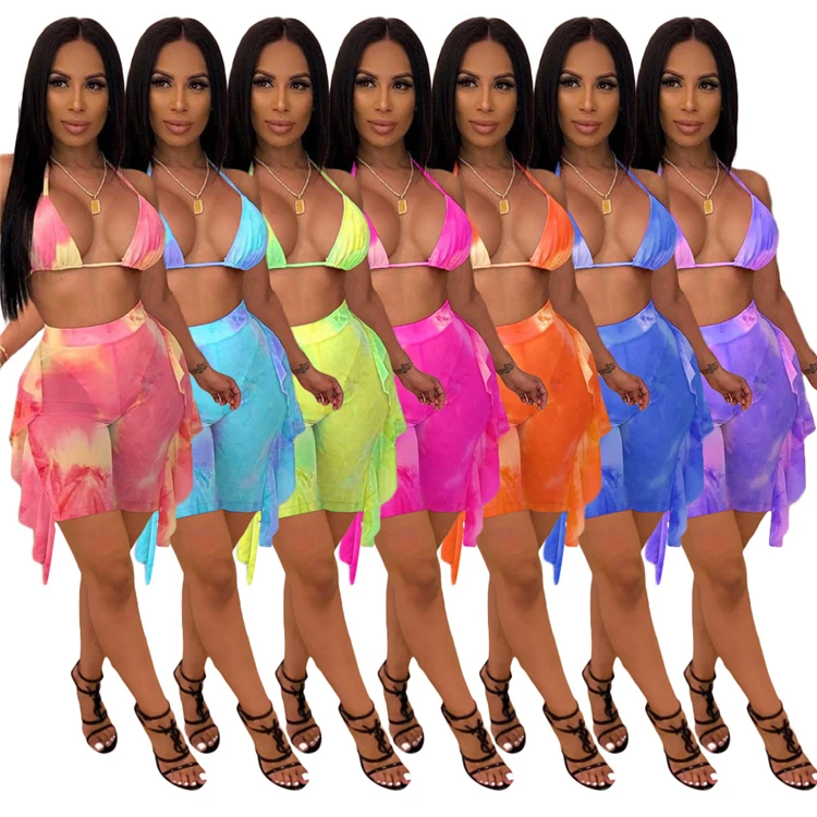 

PEARL Fashionable 2021 Summer Side Draw Maillots De Bain Womens 2 Piece Set Women Swimsuit Sexy Bikini