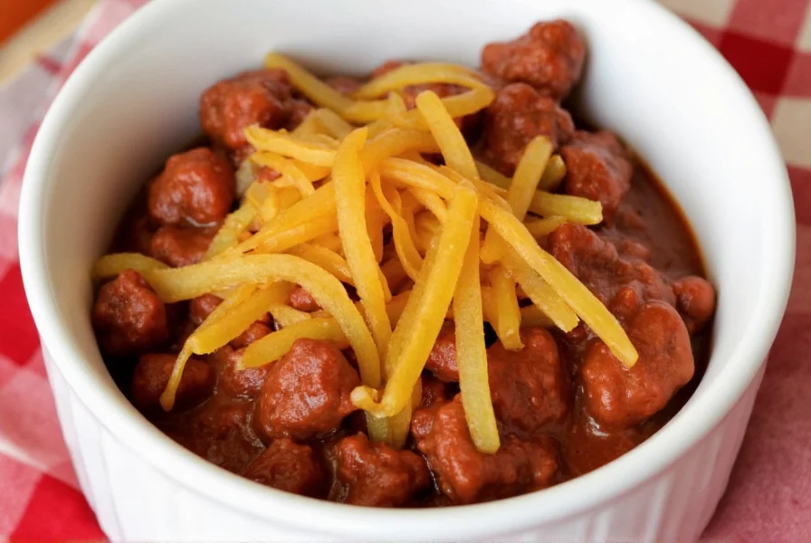 Chili bowl with toppings