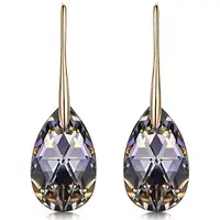 

Austria Crystal Black Aurora Drop Earrings 925 Sterling Silver Party Present Gifts For Girls Hermosa Jewelry Amazon HOT