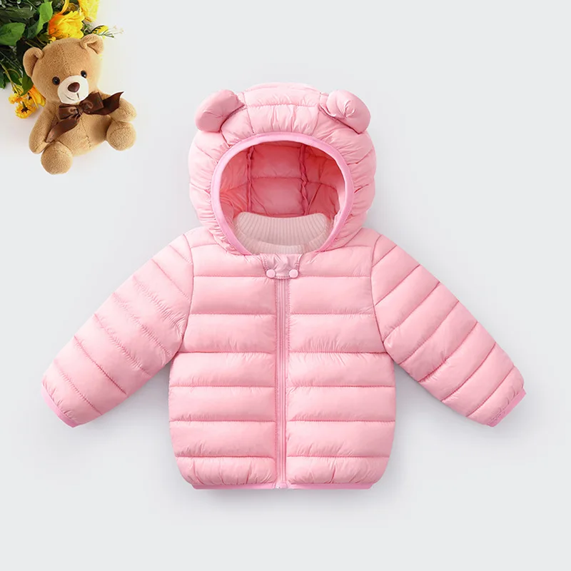 

0-3 years cute bear design warm baby bomber winter jacket clothing, Picture