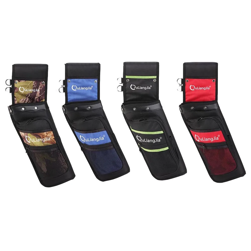 

best quality waist carry archery hip quiver side hunting bow field quiver, Camo,green,blue,red