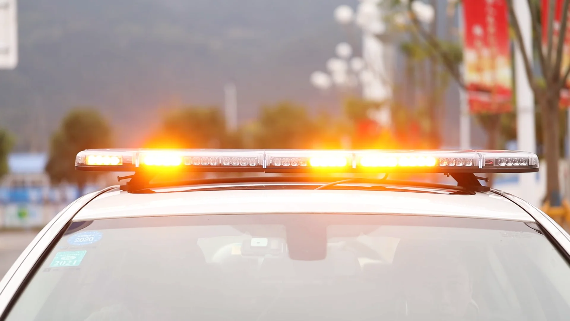 59 Inch Amber Signal Strobe Led Security Car Light Bars Police