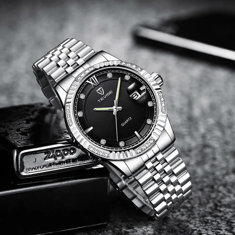 

Top Brand Luxury Mens Watches Sport Quartz Watch Business Waterproof New Wrist Watches, Optional