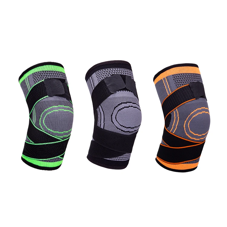 

Real 2021 Amazon Sports Knee Pads Knee Protector Elastic Kneepad Support Fitness Gear Basketball Knee Brace Sports, Customized color