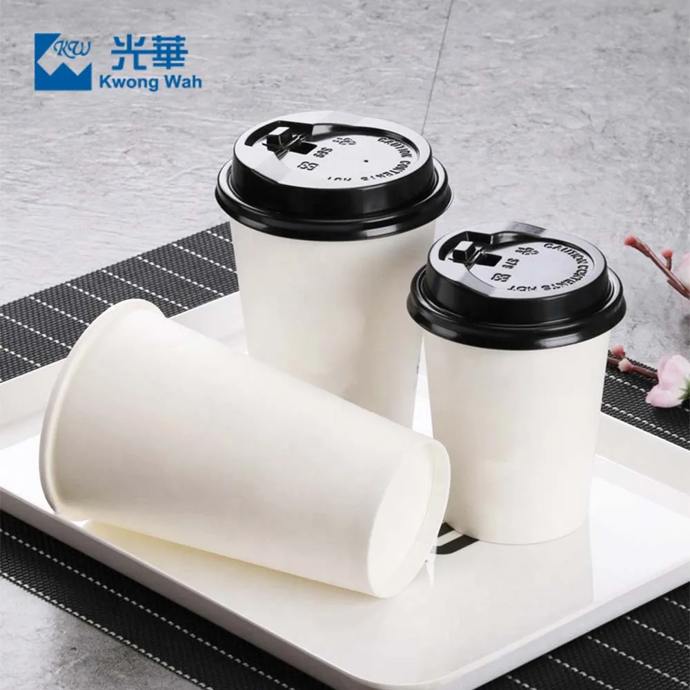 

Biodegradable 12Oz Disposable Custom Printing White Coffee Paper Cup With Lid 8 Oz 10 Oz 12 Oz 16 Oz Paper Cup For Beverage