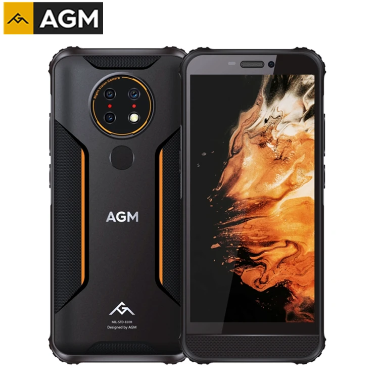 

Original AGM H3 Rugged Phone 4GB+64GB Triple Back Cameras Fingerprint Identification Smartphones 5400mAh Battery Mobile Phones