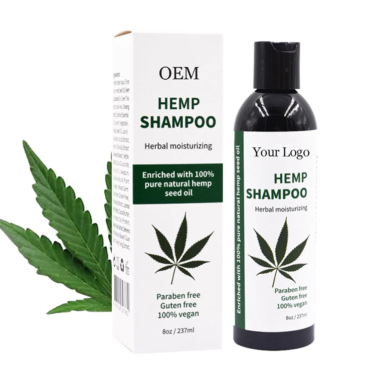 

cbd hemp seed oil anti hair loss shampoo grow hair growth shampoo private label