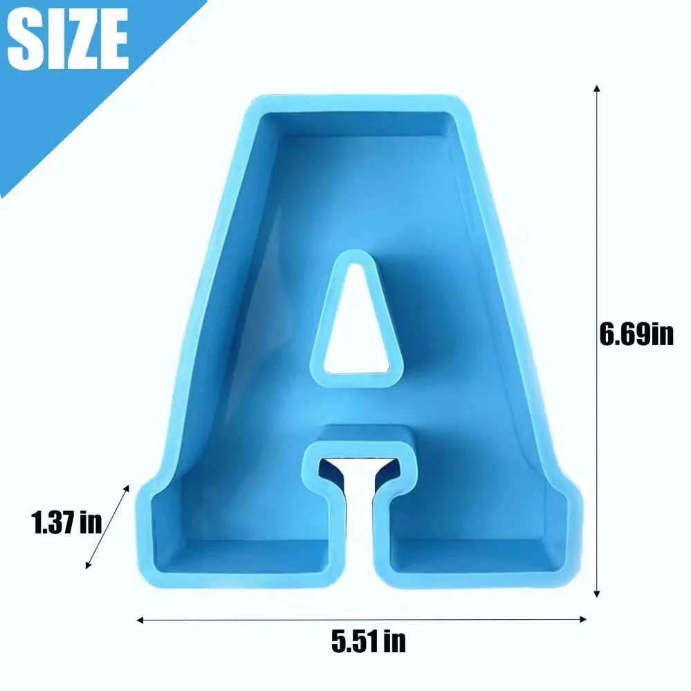 

LOVE'N LV010G big size letter mold large alphabet silicone Epoxy resin mould for resin craft art