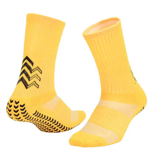 

Wholesale High Quality Fashion Athletic Grip Anti Slip Men Football Sports Socks, Custom color