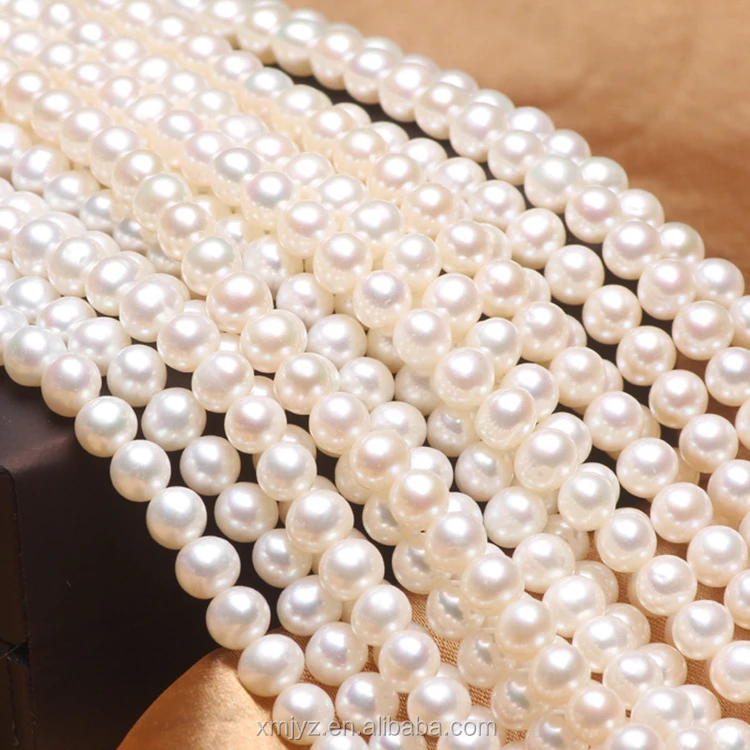 

ZZDIY099 Freshwater Pearl Necklace 6-7Mm Round Beads Aaaa2 Loose Pearl Necklace